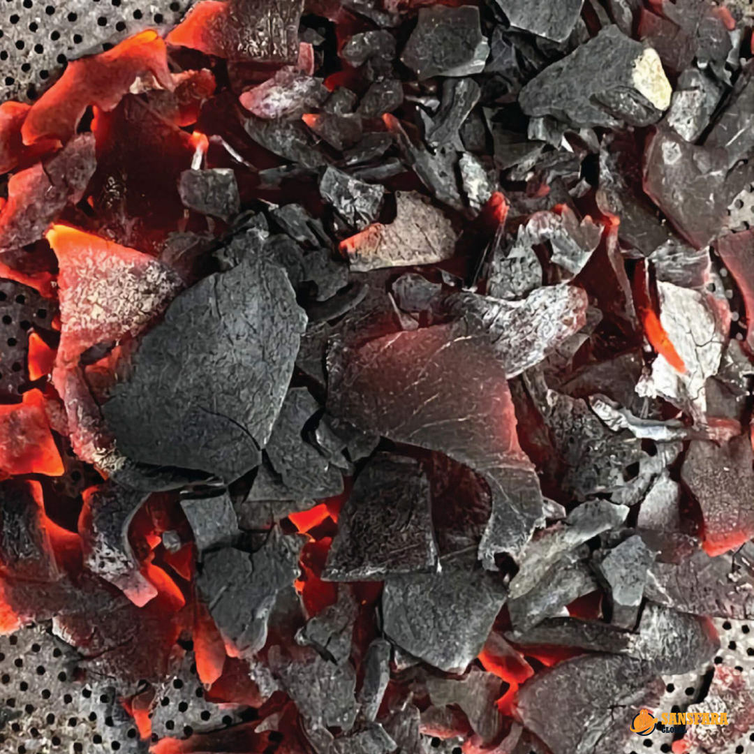 Coconut Shell Charcoal Detail